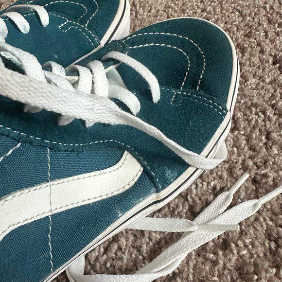 Vans Dark Teal, Old Skool, High Top Sneakers- 7M/8.5W - Picture 6 of 9